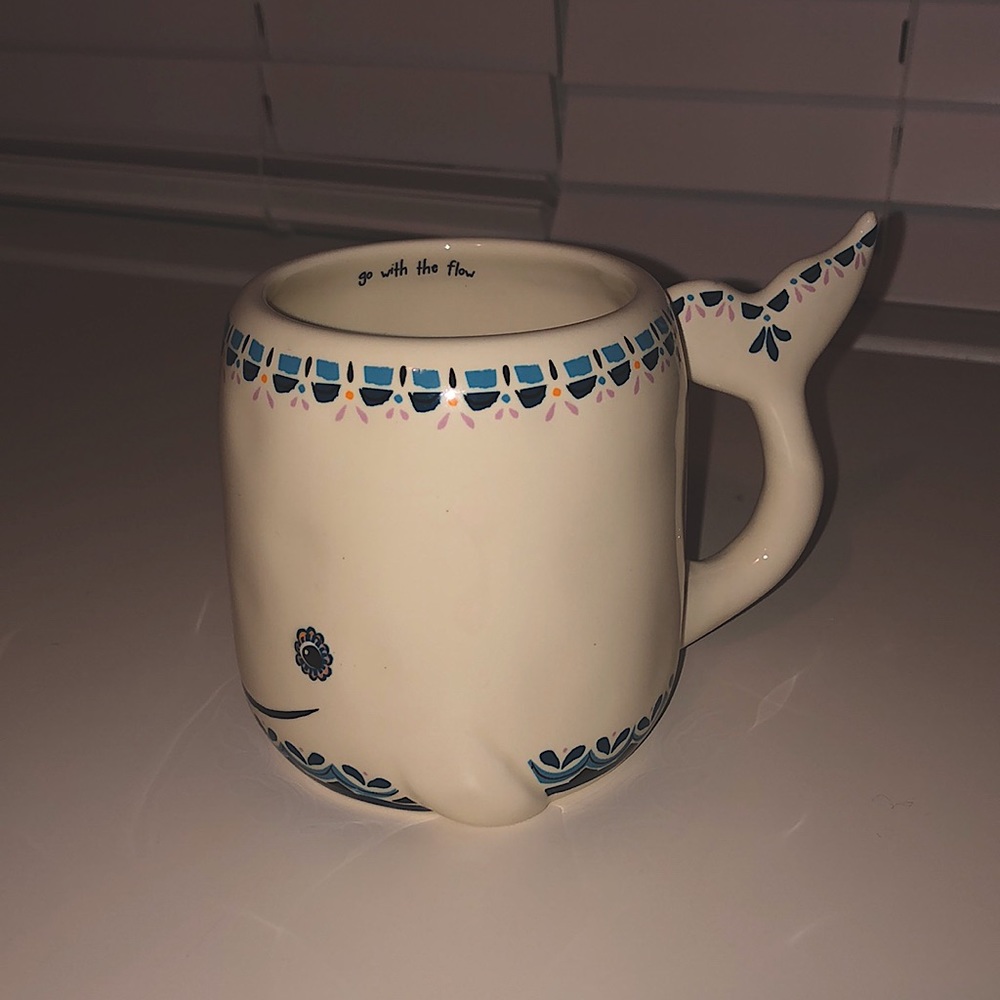 Nature Life Whale Folk Art Mug
